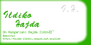 ildiko hajda business card